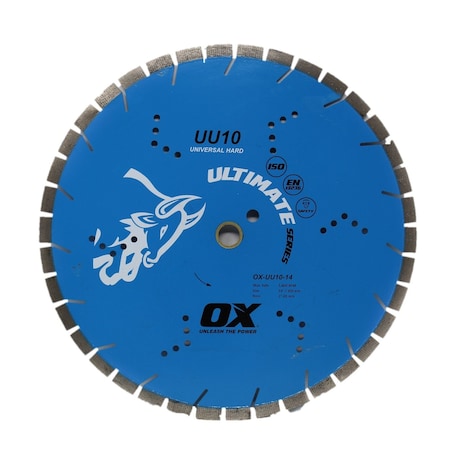Ox Tools 7-Inch Universal Hard Diamond Blade - Thin Segment - Bore: DM-7/8" - 5/8" OX-UU10-7A